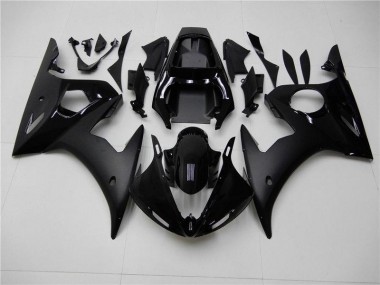 03-05 Glossy Matte Black Yamaha YZF R6 Motorcycle Fairings