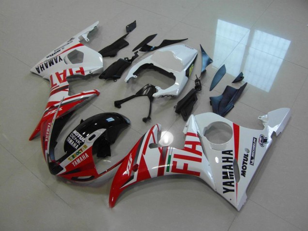 03-05 Red Fiat Yamaha YZF R6 Motorcycle Fairings