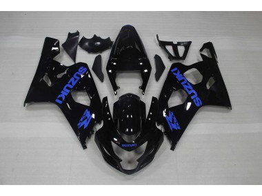 04-05 Black Blue Decal Suzuki GSXR 750 Motorcycle Fairings