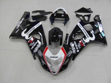 04-05 Black Red Beacon Suzuki GSXR 750 Motorcycle Fairings