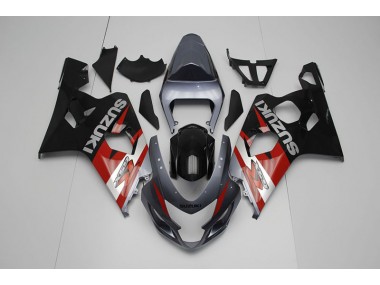 04-05 Black Red Suzuki GSXR 750 Motorcycle Fairings