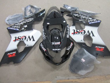 04-05 Black West Mobil Suzuki GSXR 750 Motorcycle Fairings