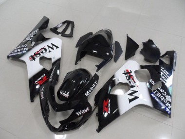 04-05 Black West Suzuki GSXR 750 Motorcycle Fairings