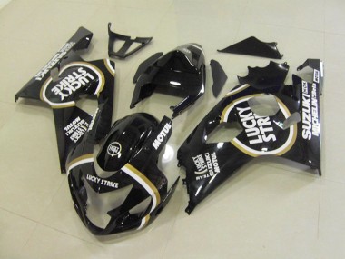 04-05 Black White Lucky Strike Motul Suzuki GSXR 750 Motorcycle Fairings