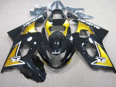 04-05 Black Yellow Suzuki GSXR 600 Motorcycle Fairings