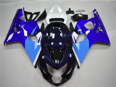 04-05 Blue White Suzuki GSXR 600/750 Motorcycle Fairings