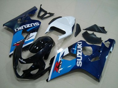 04-05 Blue White Suzuki GSXR 750 Motorcycle Fairings