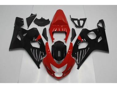 04-05 Red Black Suzuki GSXR 750 Motorcycle Fairing