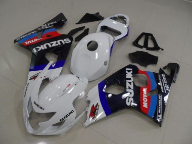 04-05 White Blue Motul Suzuki GSXR 750 Motorcycle Fairings