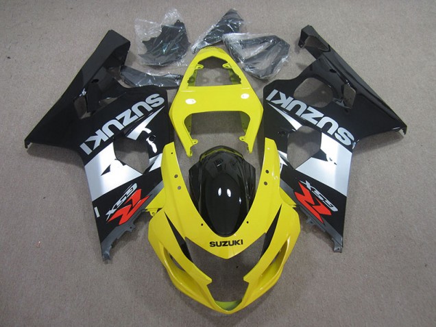 04-05 Yellow Black Silver Suzuki GSXR 750 Motorcycle Fairings