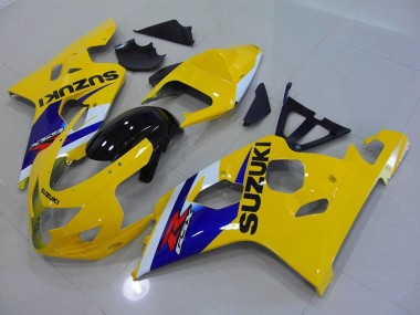 04-05 Yellow Blue Suzuki GSXR 750 Motorcycle Fairings