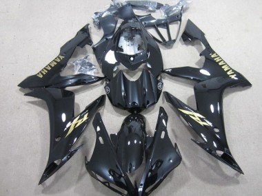 04-06 Black White Gold Decal Yamaha YZF R1 Motorcycle Fairings