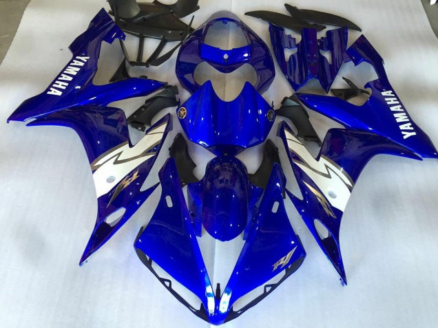 04-06 Glossy Blue White Yamaha YZF R1 Motorcycle Fairings