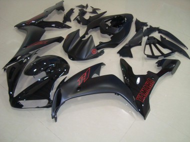 04-06 Matte Black Red Yamaha YZF R1 Motorcycle Fairings