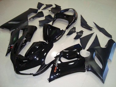 05-06 Black Kawasaki ZX6R Motorcycle Fairing Kits