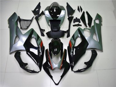 05-06 Black Silver Suzuki GSXR 1000 Motorcycle Fairings