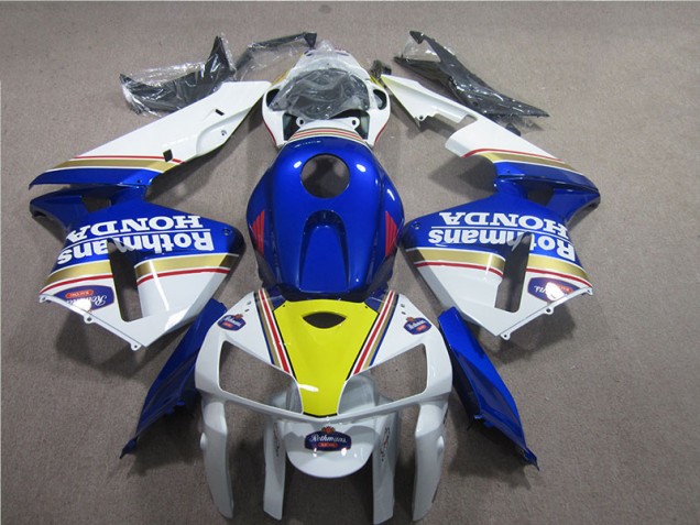 05-06 Blue White Rothmans Honda CBR600RR Motorcycle Fairings