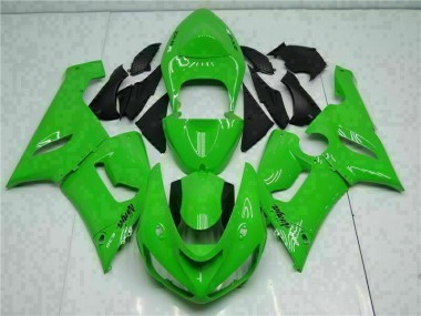 05-06 Green Kawasaki ZX6R Full Motorcycle Fairing Kits