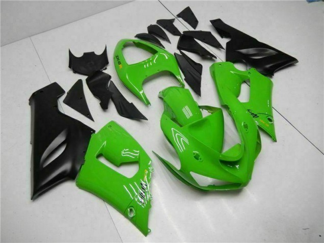 05-06 Green Kawasaki ZX6R Motorcycle Fairing Kits