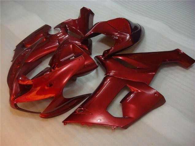 05-06 Red Kawasaki ZX6R Motorcycle Fairings