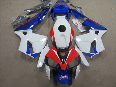 05-06 White Blue Red HRC Honda CBR600RR Motorcycle Fairing