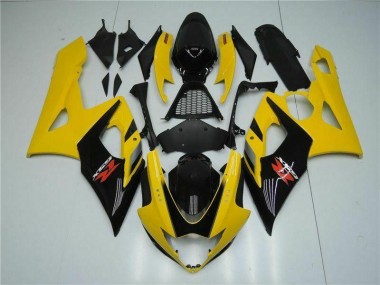 05-06 Yellow Suzuki GSXR 1000 Motorcycle Fairings