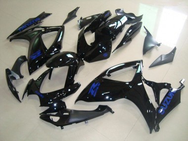 06-07 Black Blue Decal Suzuki GSXR 750 Motorcycle Fairings