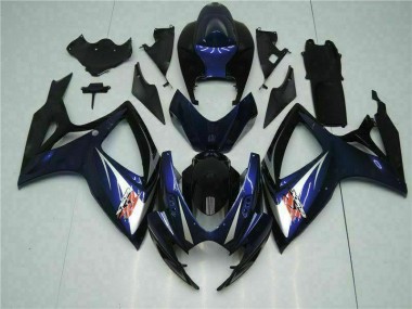 06-07 Black Blue Suzuki GSXR 600/750 Motorcycle Fairings