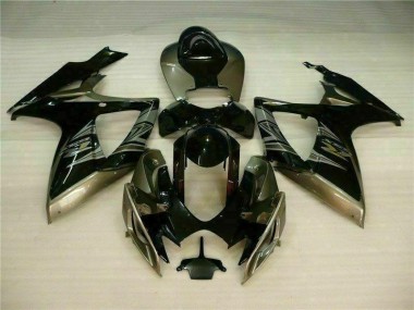 06-07 Black Grey Suzuki GSXR 600/750 Motorcycle Fairings