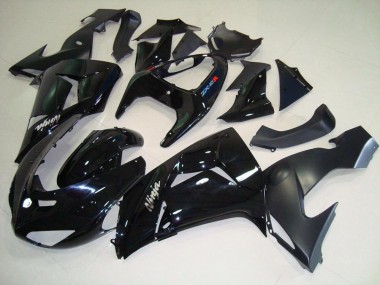 06-07 Black Matte Black Kawasaki ZX10R Motorcycle Fairings