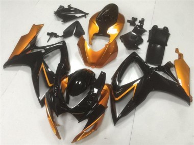 06-07 Black Orange Suzuki GSXR 600/750 Motorcycle Fairing