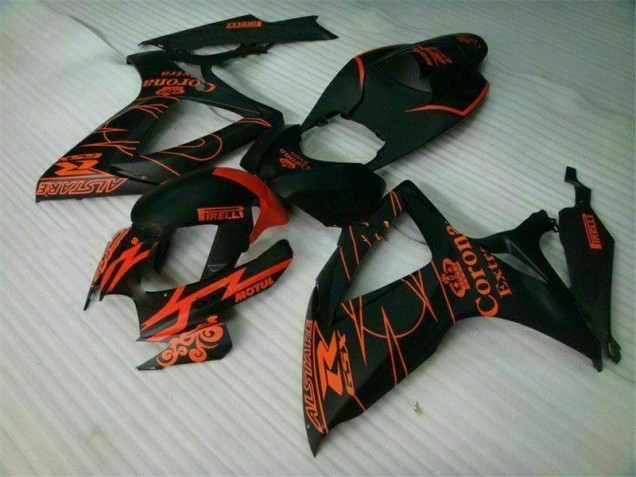 06-07 Black Suzuki GSXR 600/750 Aftermarket Motorcycle Fairing