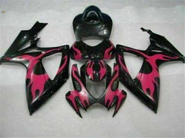 06-07 Black Suzuki GSXR 600/750 Motorcycle Fairings