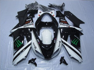 06-07 Black White Touch4 Monster Kawasaki ZX10R Motorcycle Fairings