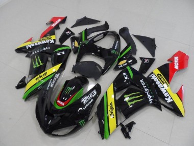 06-07 Black Yellow Monster Kawasaki ZX10R Motorcycle Fairings