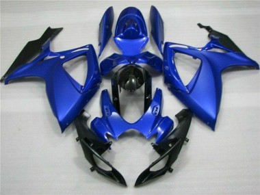 06-07 Blue Black Suzuki GSXR 600/750 Full Motorcycle Fairing Kits