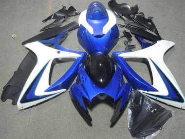 06-07 Blue White Kawasaki ZX10R Motorcycle Fairings