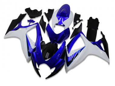 06-07 Blue White Suzuki GSXR 600/750 Motorcycle Fairing Kits