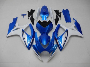 06-07 Blue White Suzuki GSXR 600/750 Motorcycle Fairing