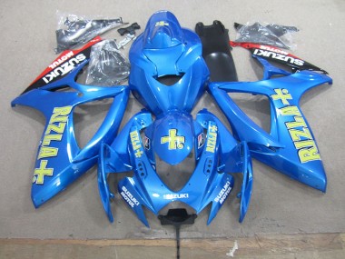 06-07 Blue Yellow Rizla Suzuki GSXR 750 Motorcycle Fairing