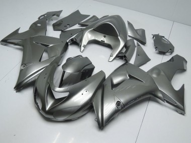 06-07 Glossy Grey Kawasaki ZX10R Motorcycle Fairings