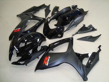 06-07 Matte Black Suzuki GSXR 750 Motorcycle Fairings