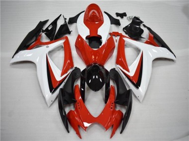 06-07 Red Black Suzuki GSXR 600/750 Motorcycle Fairing