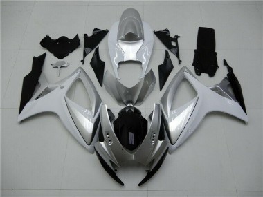 06-07 Silver Suzuki GSXR 600/750 Motorcycle Fairing