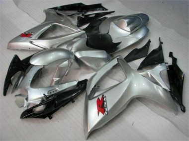 06-07 Silver Suzuki GSXR 600/750 Motorcycle Fairings