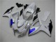 06-07 White Blue Suzuki GSXR 600/750 Motorcycle Fairing