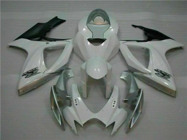 06-07 White Silver Suzuki GSXR 600/750 Motorcycle Bodywork