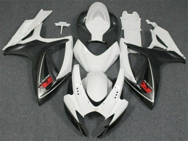 06-07 White Suzuki GSXR 600/750 Motorcycle Fairings