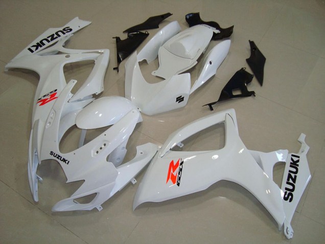 06-07 White Suzuki GSXR 750 Motorcycle Fairings