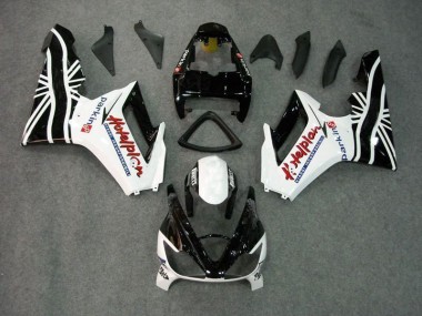 06-08 Black White Triumph Daytona 675 Triple Motorcycle Fairings